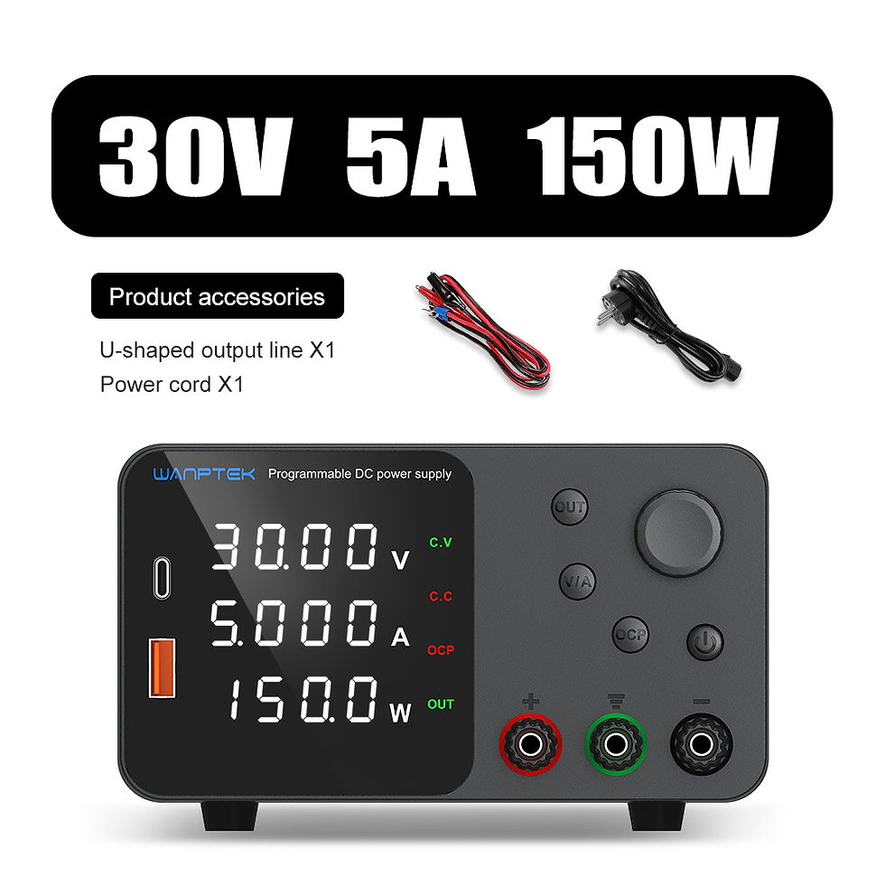 Thumbnail: Wanptek DC Power Supply 30V 10A 5A Variable Bench Power Supply Adjustable Lab Po