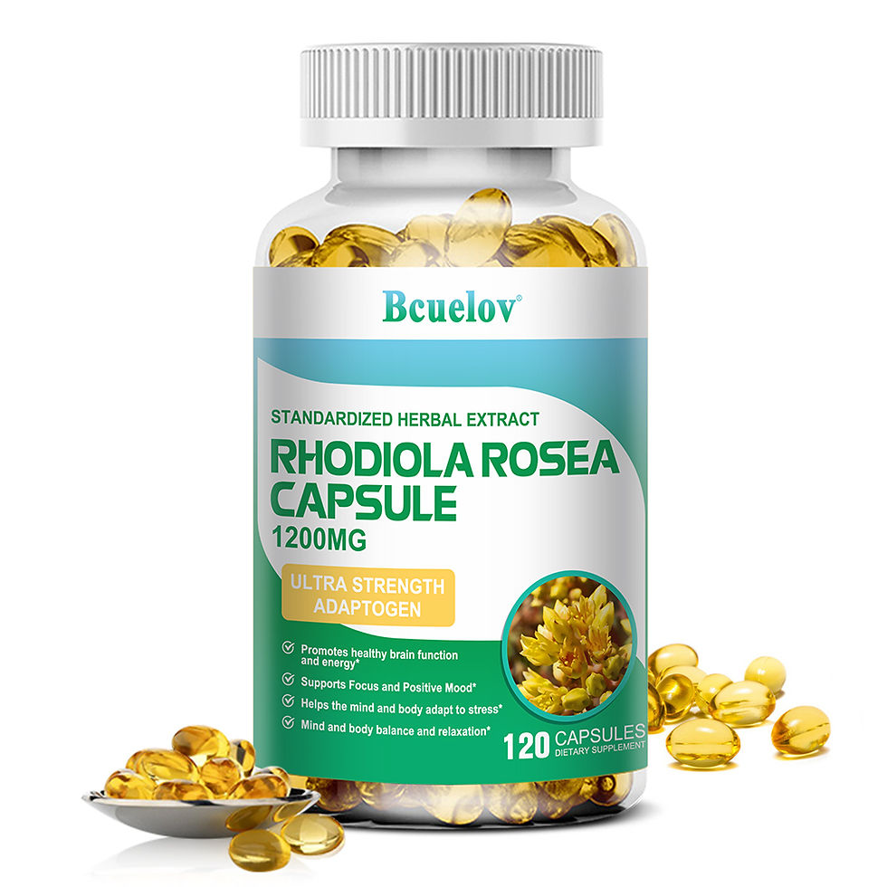 Rhodiola Rosea Extract Capsules - Helps Improve Energy, Mood and Athletic Perfor