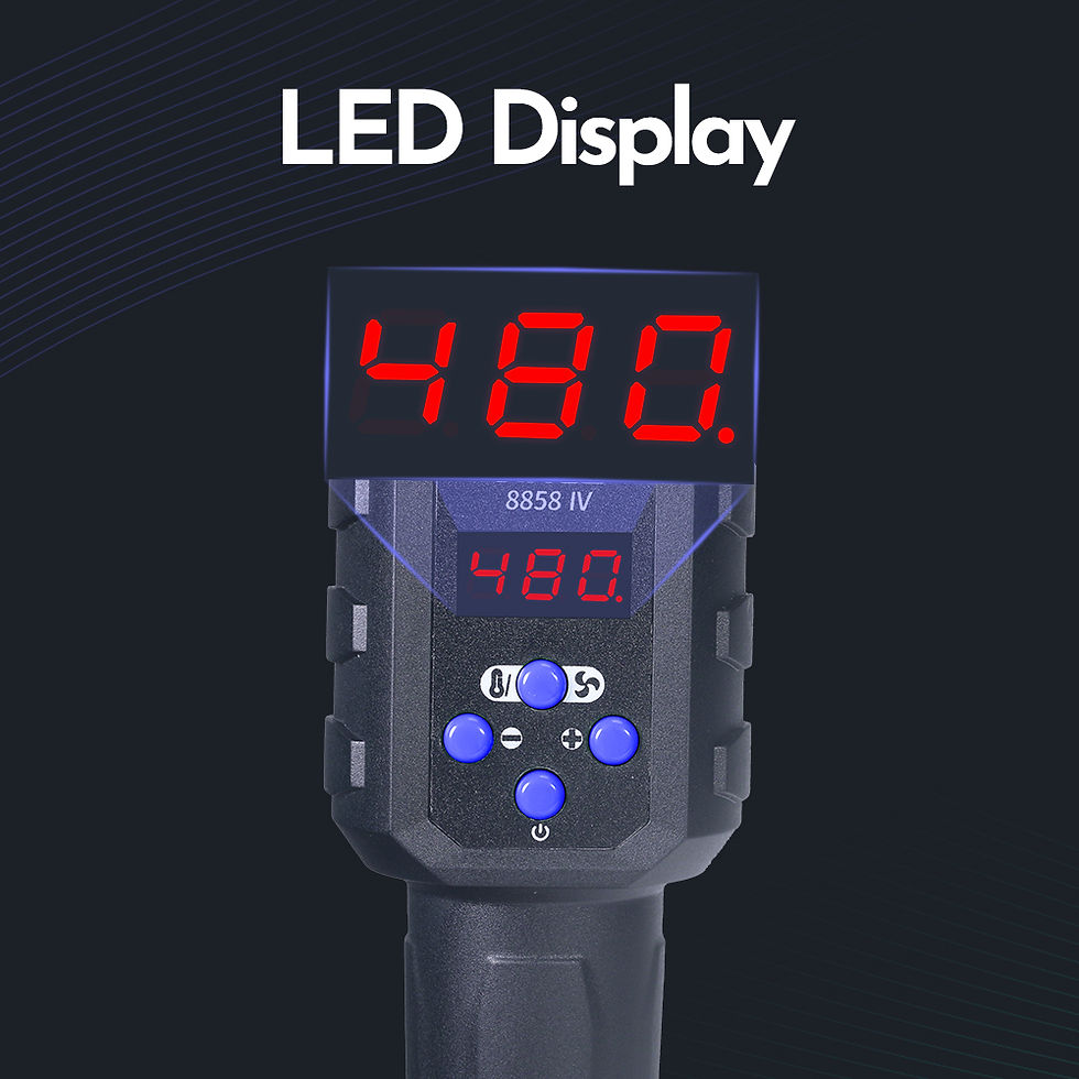 Thumbnail: WEP New Portable Hot Air Gun 700W Micro Soldering Station LED Digital Hair dryer