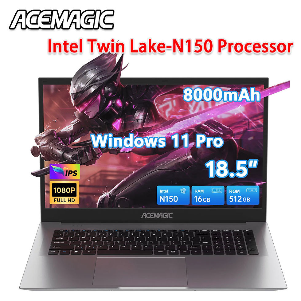 ACEMAGIC Laptop Computer with Windows 11 PRO 18.5" FHD Display Intel N150 Quad-C