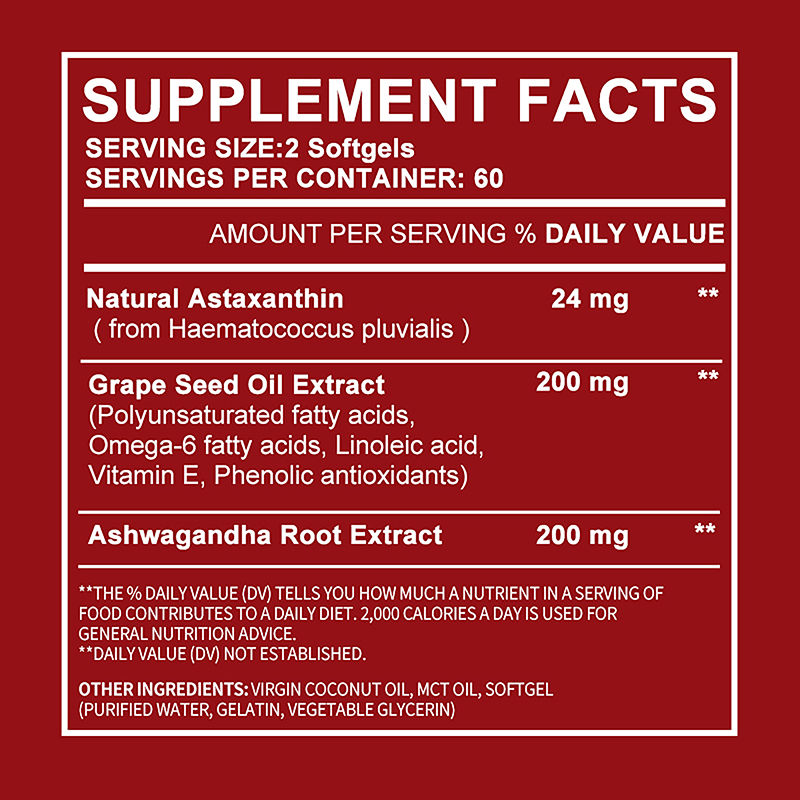 Thumbnail: Astaxanthin 24mg - Remium Antioxidant, Natural Support for Post-Exercise Recover