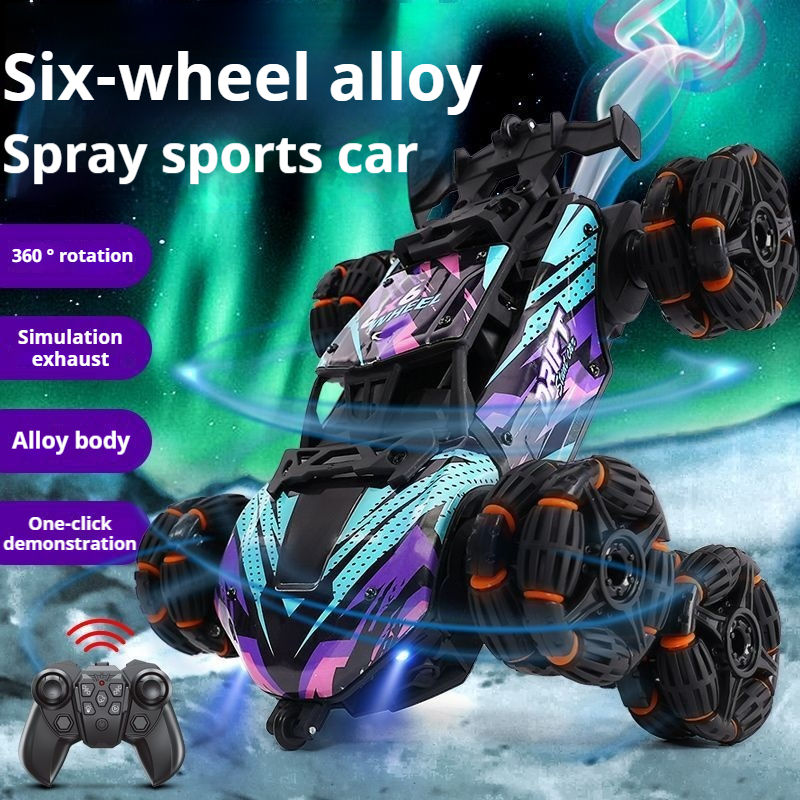 Thumbnail: New Boy'S Remote Control Toy Car Six Wheel Stunt Car Gesture Induction Alloy Rem
