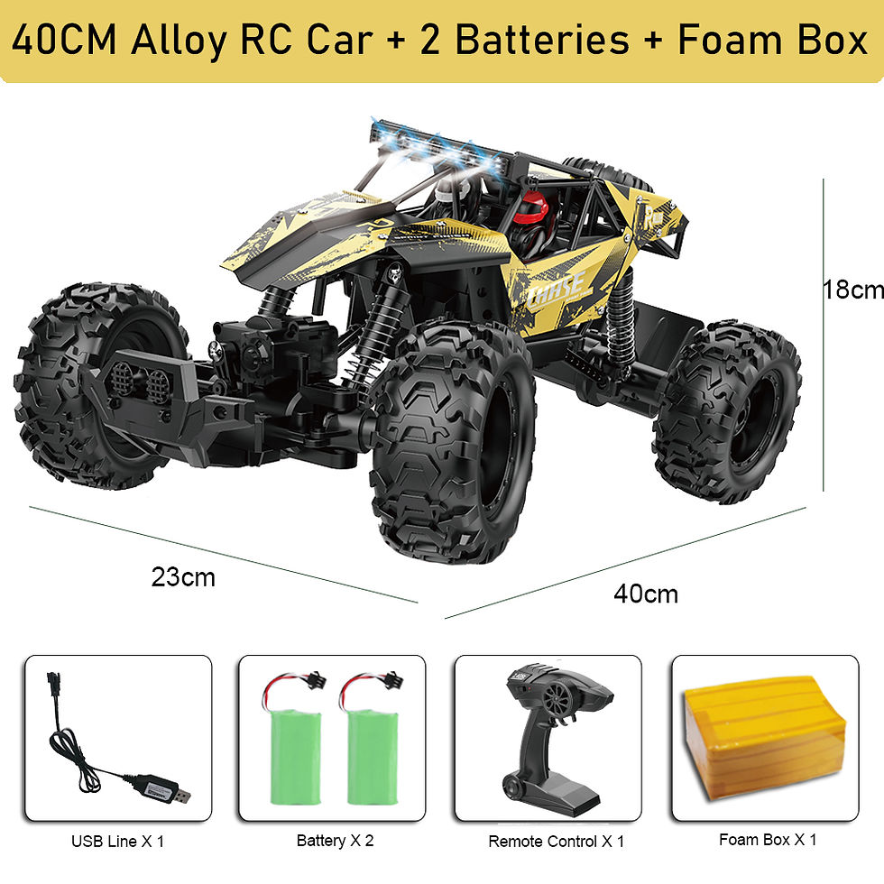 Thumbnail: 1:10 4WD RC Car With Led Lights Remote Control Cars Buggy Off Road 4x4 Radio Con