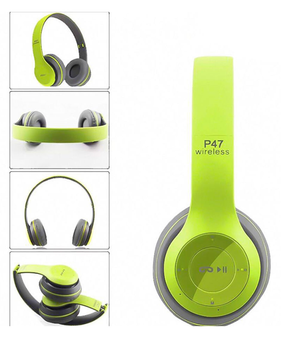 Thumbnail: P47 Wireless Headphones Bluetooth 5.0 Earphones Foldable HIFI Stereo 