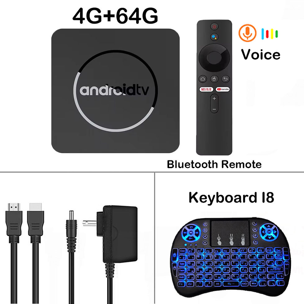 Thumbnail: Android TV Box Q10 Android 14 Dual Wifi 2.4G&5G Google Voice Ram 4GB 8GB Rom 64G