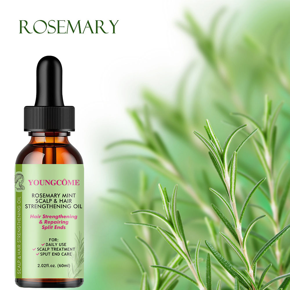Rosemary Mint Hair Growth Oil Preventing Hair Dryness Split Moisturizing Gentle