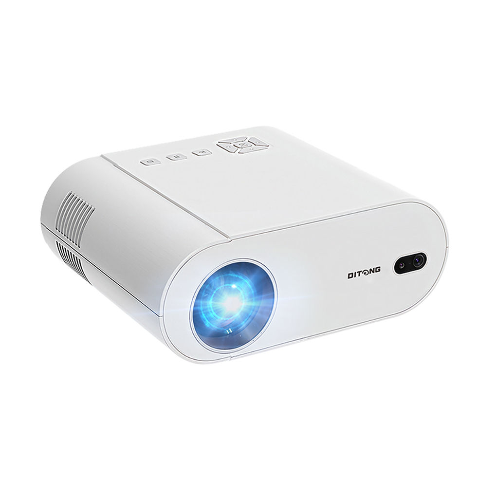 Thumbnail: DITONG Projector 4K Android with Dual WiFi 6 and Bluetooth Auto Keystone Auto Fo