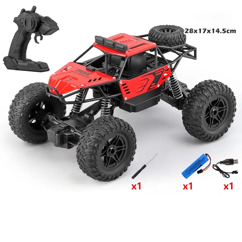 Thumbnail: 1: 18 Six Wheel Drive RC CAR Cross-country Climbing Spray Racing Car Remote Cont