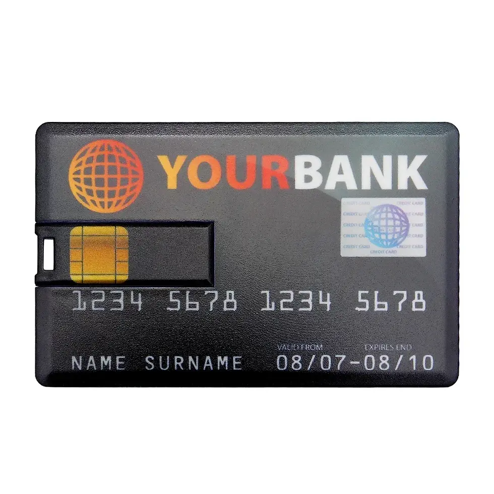Thumbnail: USB Flash Drive High Speed Bank Credit Card Pen Drive 4GB 8GB 16GB Pendrive 32GB