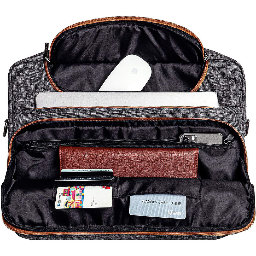 Thumbnail: DOMISO 10",13",14",156",17" Inch Multi-Functional Laptop Sleeve Business Briefca