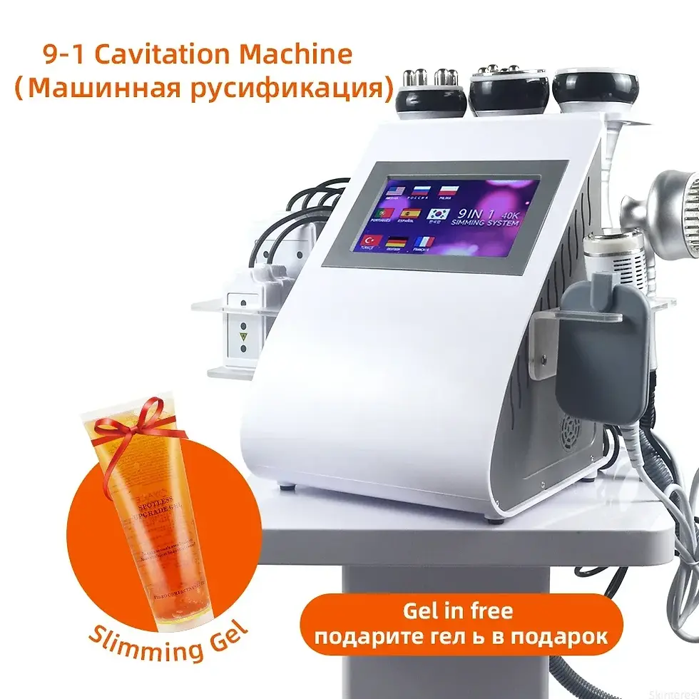 Thumbnail: 9 in 1 40K Body shaping Massage Equipment Ultrasonic Cavitation Machine Vacuum L