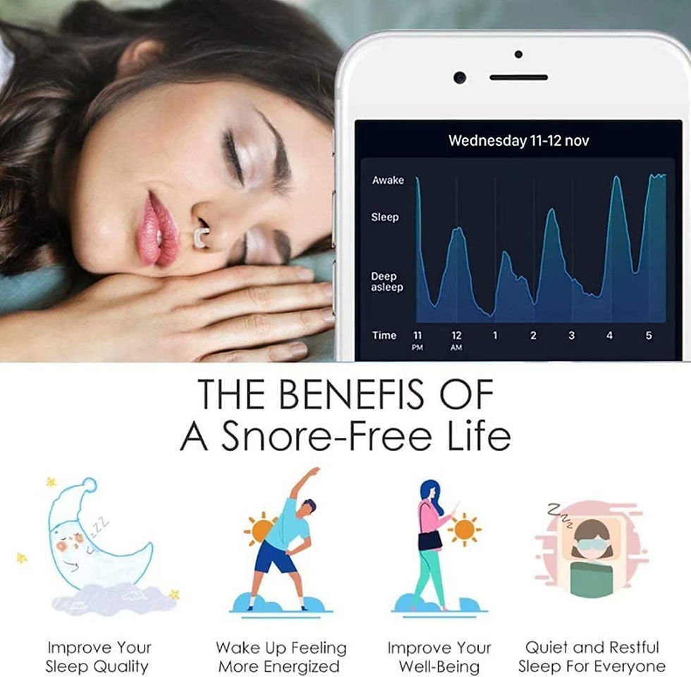 Thumbnail: Anti Snore Stop Snoring Nose Clip Silicone Magnetic Sleep Tray Sleeping Aid Apne