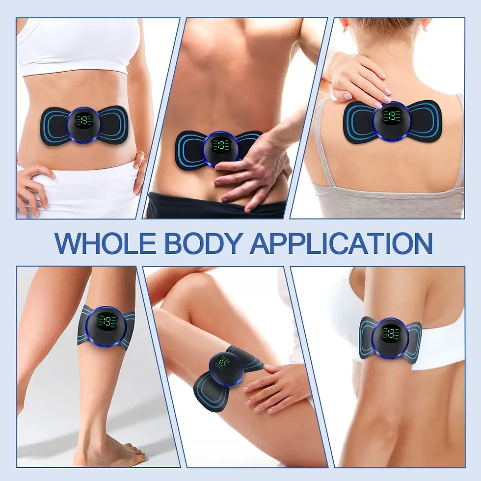 Thumbnail: EMS Neck Massager Electric Cervical Vertebra Massage Patch for Muscle Pain Relie