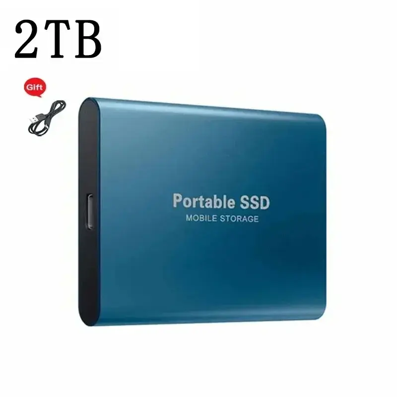 Thumbnail: Xiaomi Mijia Portable 128TB 64TB SSD External Moblie Hard Drive High Speed 16TB 