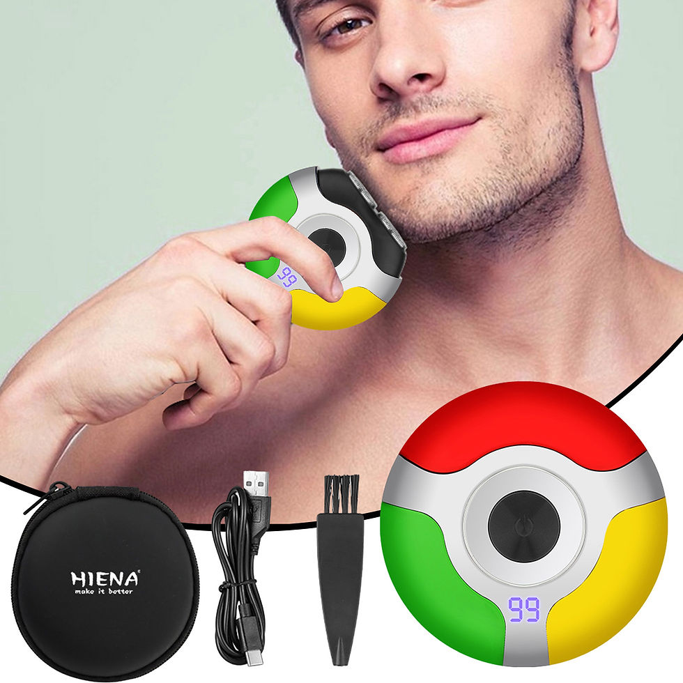 Portable Razor Set HIENA Cordless Electric Beard Shaver Creative UFO Shaped Pock