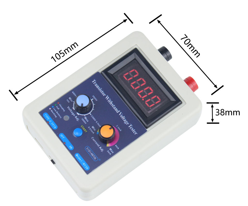 Thumbnail:  Voltage Tester IGBT Voltage Capability Transistor Tester Diode MOS Triode LED 