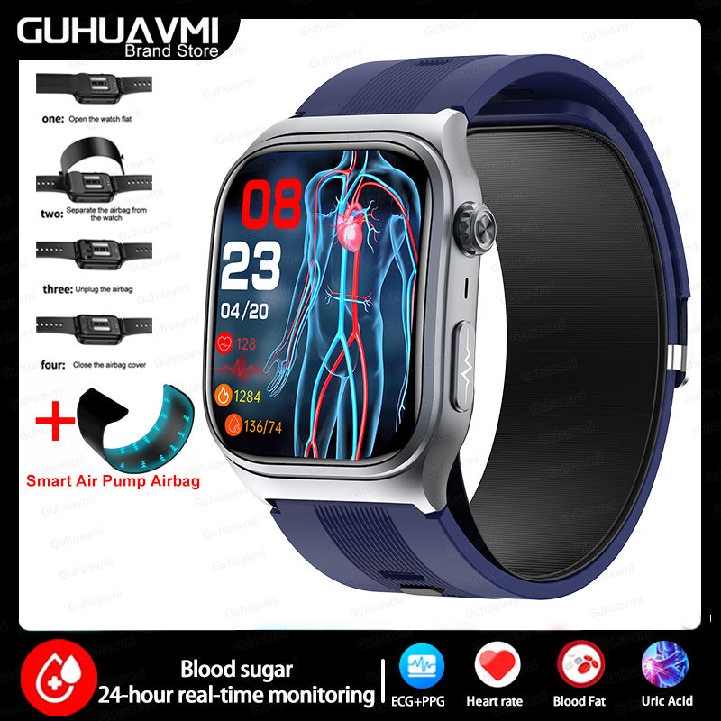 Thumbnail: Smartwatch Precision Blood Pressure Health  Lipid Uric Acid Blood Glucose NFC