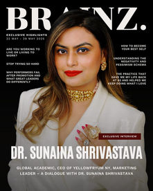 YellowFryum’s Co-Founder Featured on the cover of Brainz Magazine: A Global Recognition of Strategic Vision and Behavioral Insight