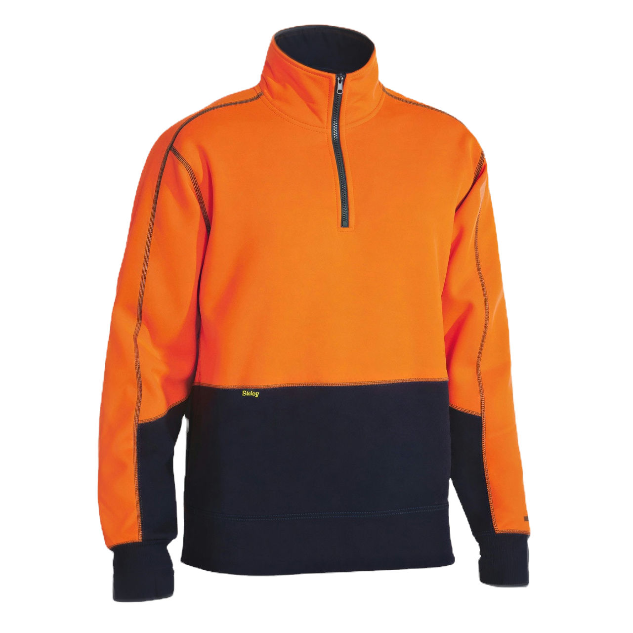 Bisley Hi Vis Quarter Zip Pullover
