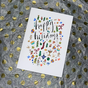 Holiday Doodles | 2 for $10 | 5x7"