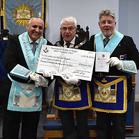 Picture of three brethren at the Lodge of Brevity, Chandlers Ford, Hampshire