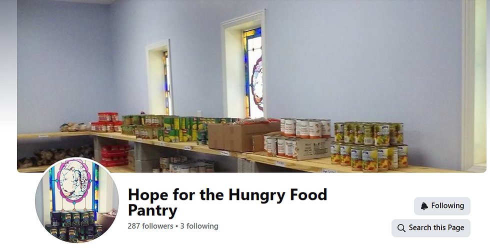 Hope for the Hungry Food Pantry: Faith with Its Sleeves Rolled Up