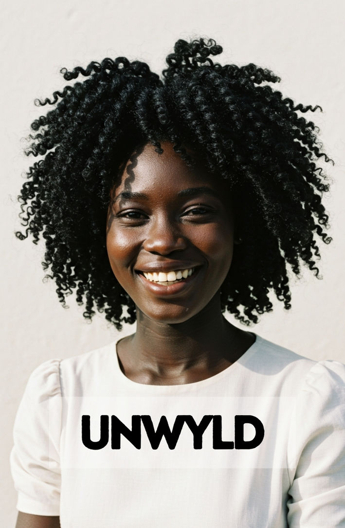 A woman with healthy, natural 4C hair styled in a perfectly defined and voluminous twist out.