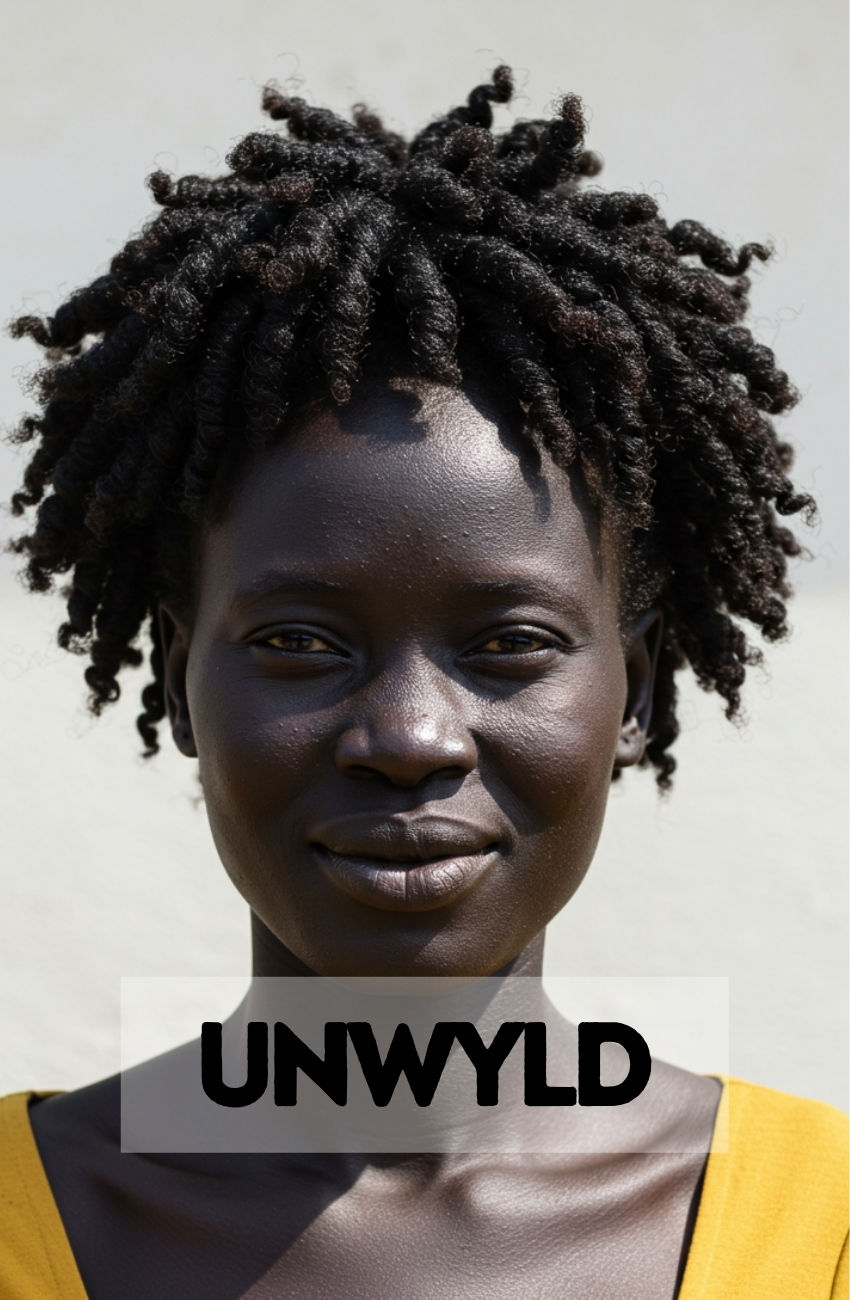 A Black woman with a defined, voluminous, and beautiful finger coil out on her short 4C hair.