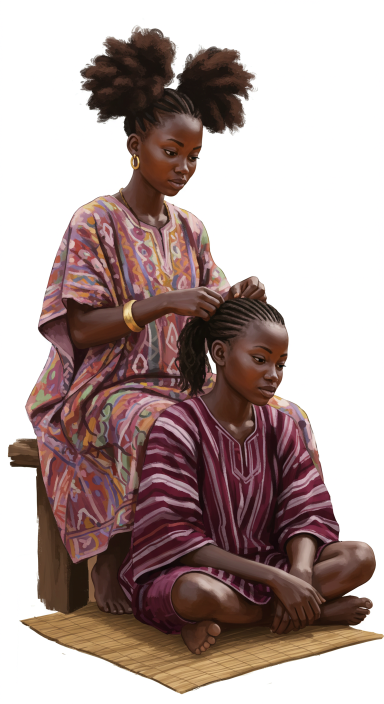 Woman braiding girl's hair, from unwyld.com