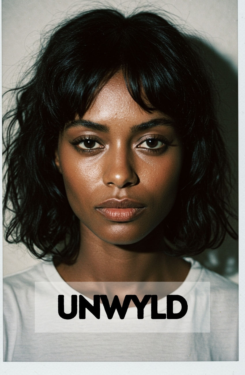 A stylish Black woman with a shoulder-length "lob" haircut and a soft, face-framing fringe.