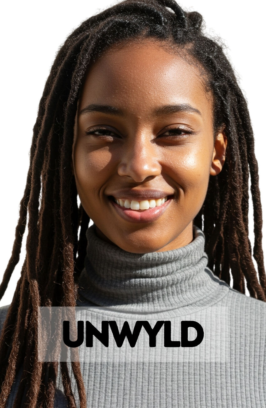 A collage of beautiful Black women with various styles of brown locs.