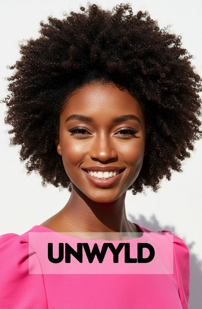 A beautiful woman with a chic and healthy TWA (Teeny Weeny Afro) on her 4C natural hair.