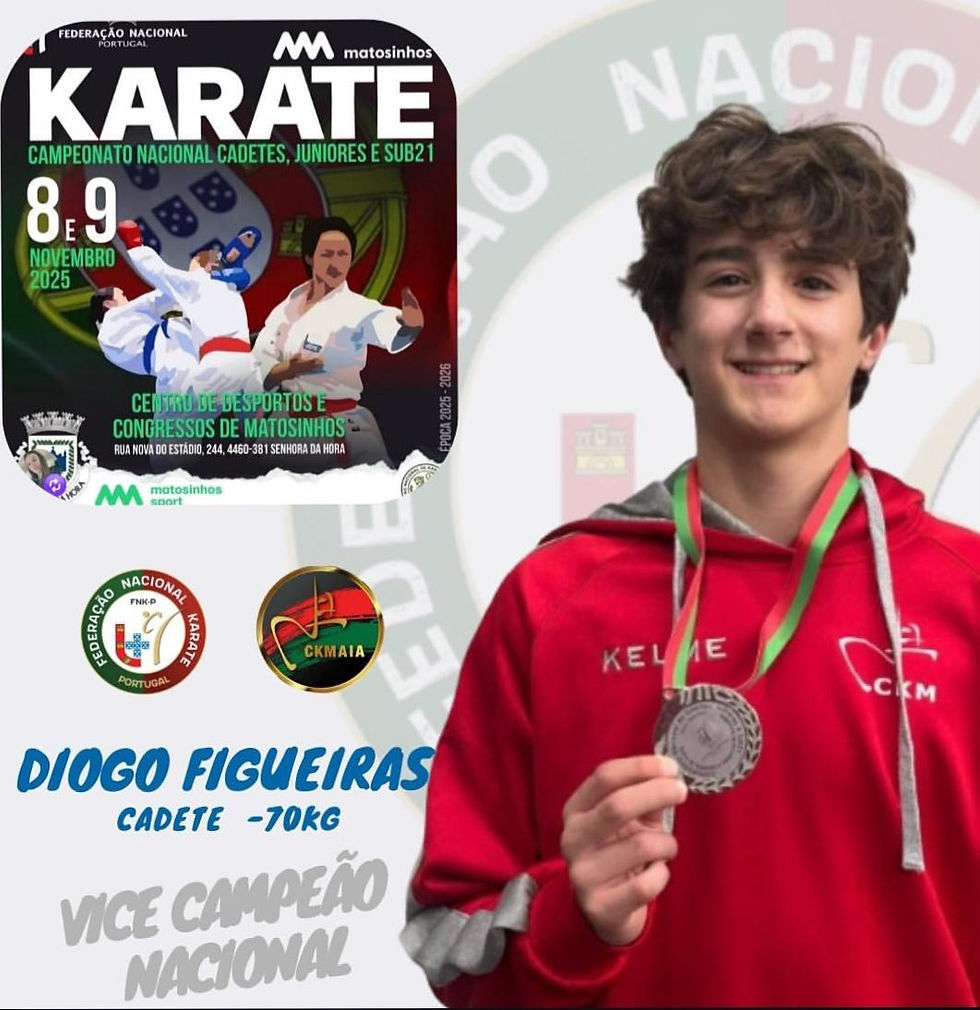Aluno da Escola Básica da Senhora da Hora é Vice-Campeão Nacional de Karate