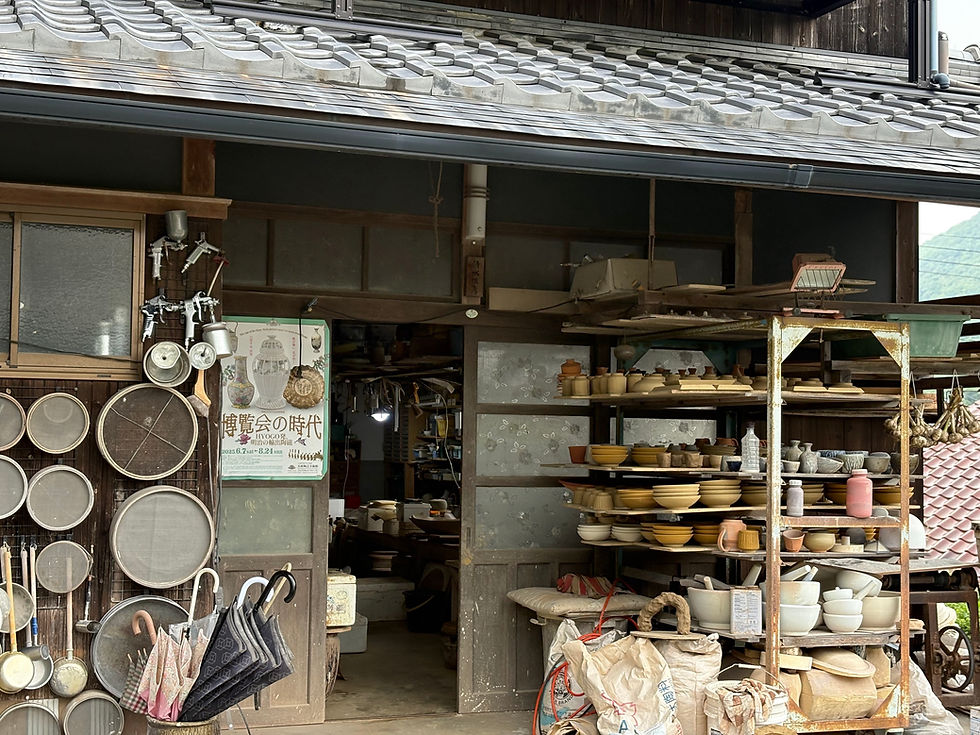 The entrance to Toshihiko Shimizu's workshop