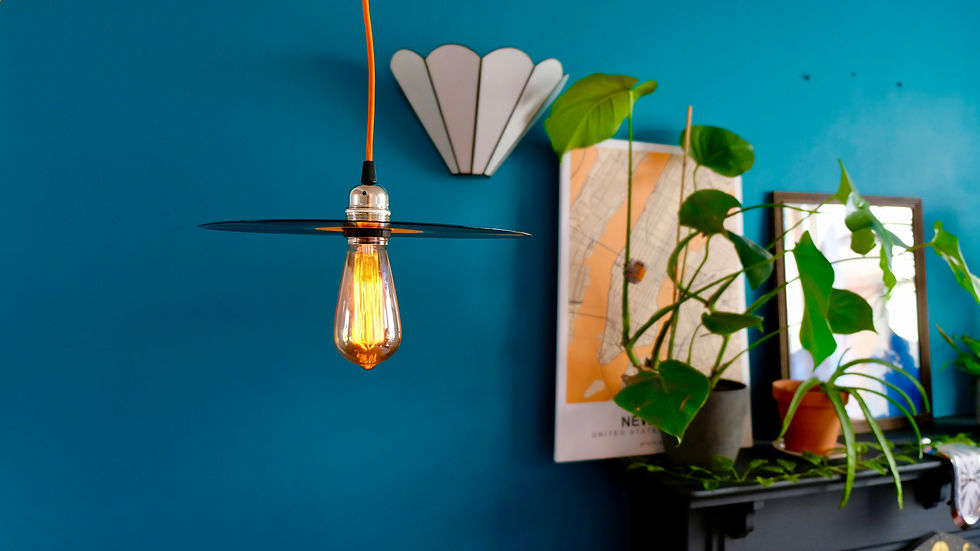 Thumbnail: Vinyl Record Hanging Light