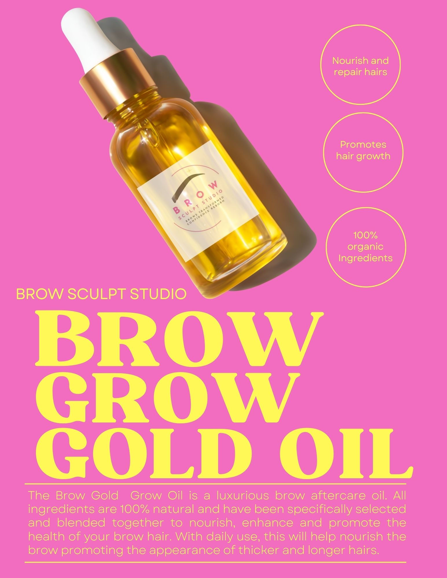 Brow Grow Gold Oil