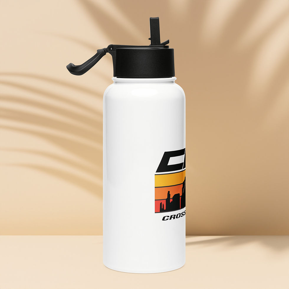 Thumbnail: CFZ Stainless steel water bottle with a straw lid
