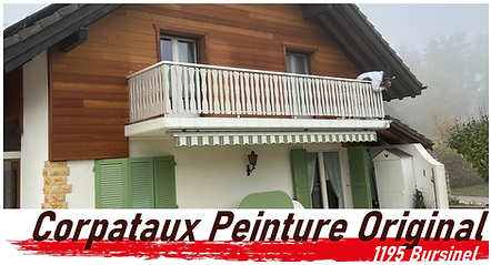 Rénovation d'un grand balcon en peinture couvrante.