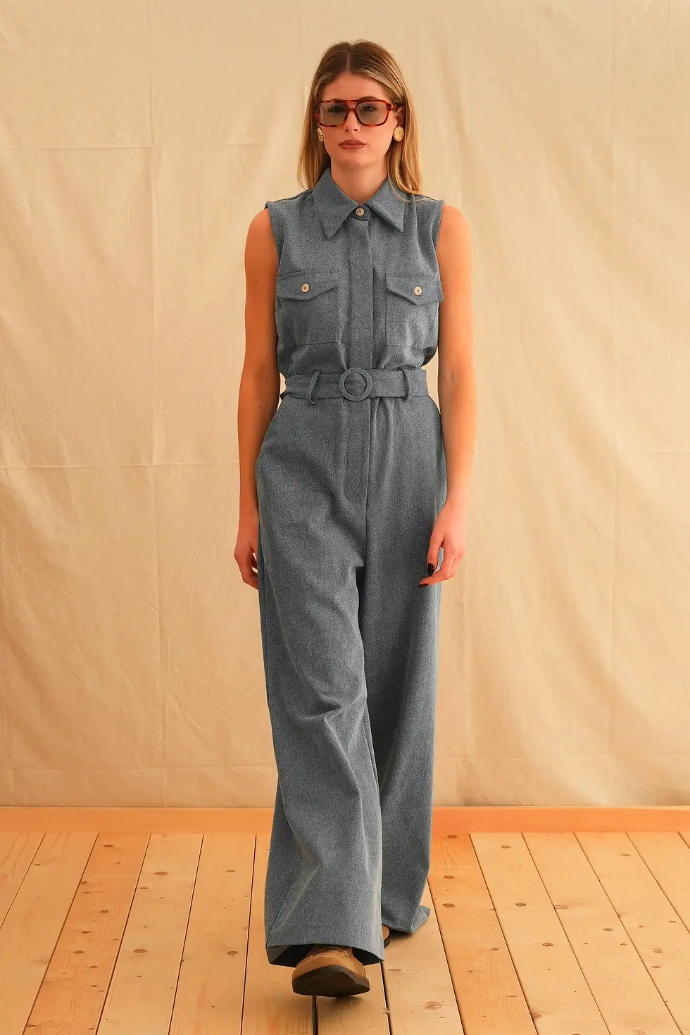 Thumbnail: Denim Safari Jumpsuit