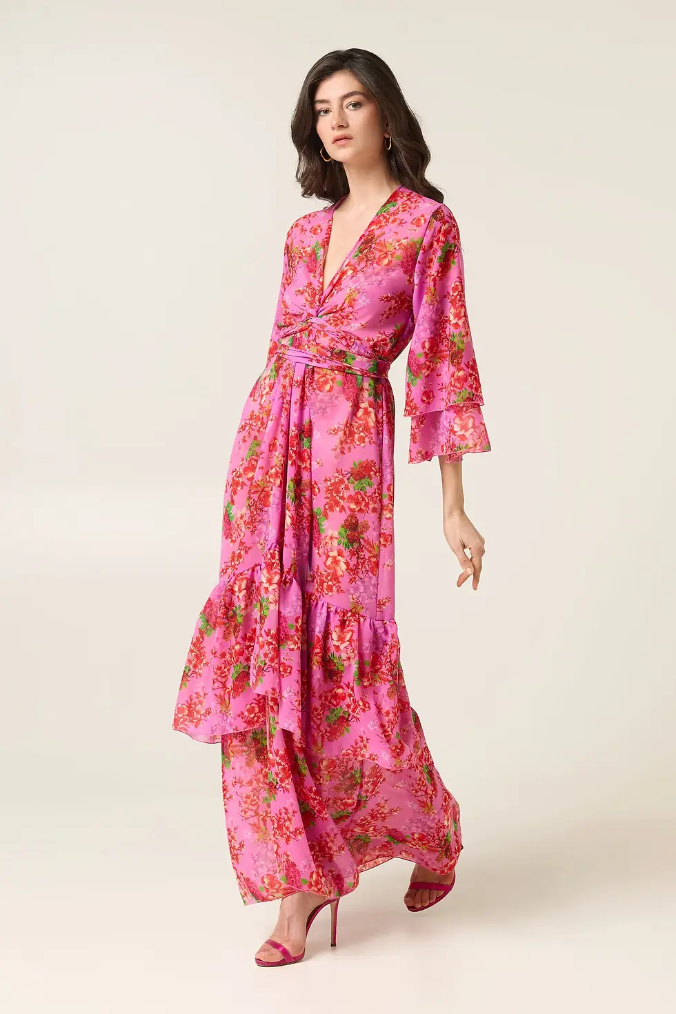 Thumbnail: CAMELIA POLYMORPHIC KIMONO DRESS
