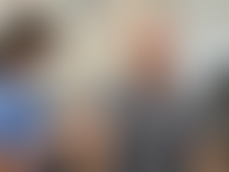 Dad getting his flu shot at the clinic