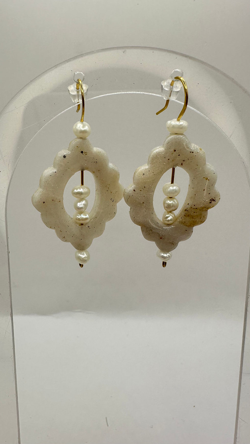 Miniaturbild: Ohrstecker und Ringe mit Polymer