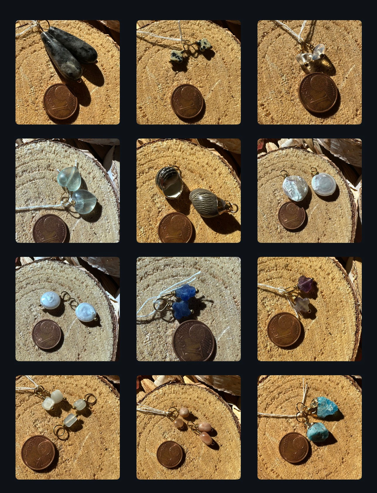 Gold / Edelstein Anhänger für Mix and Match Kollektion