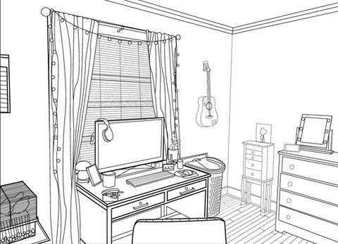 Room designed in Photoshop