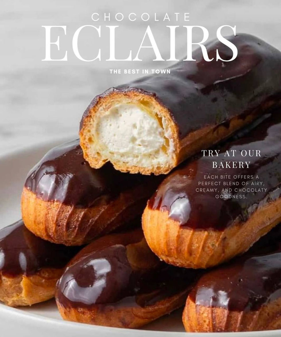 fresh eclairs