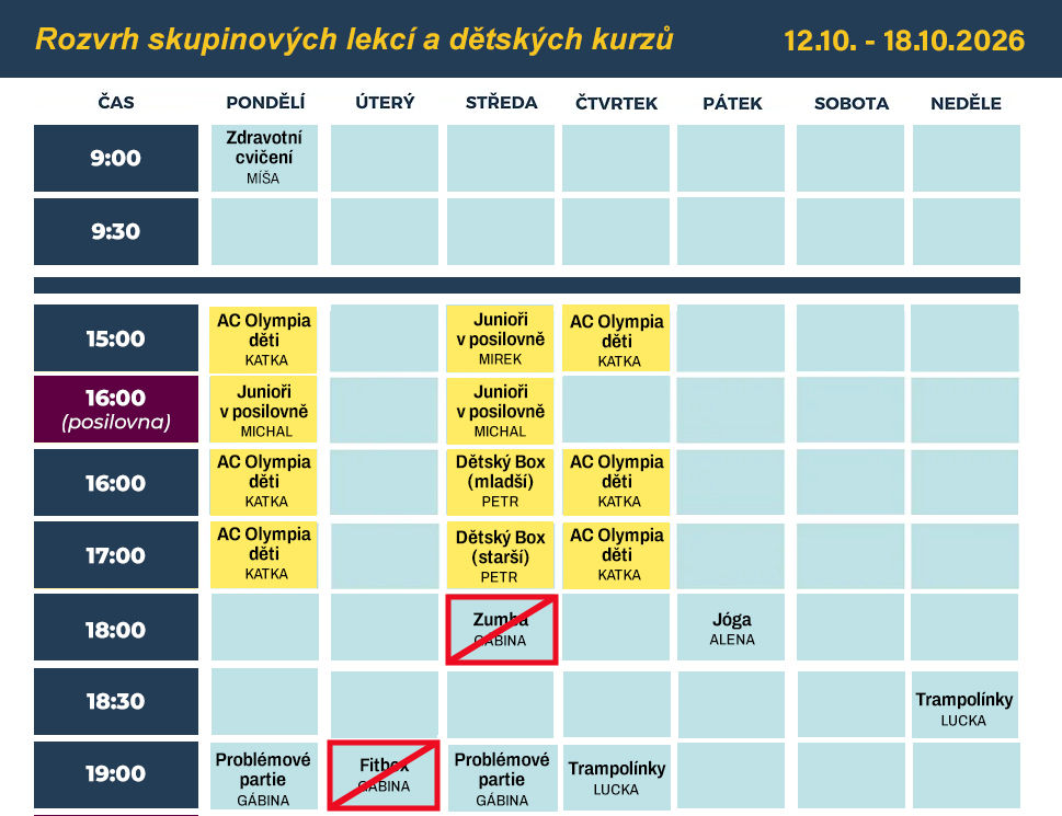 Rozvrh