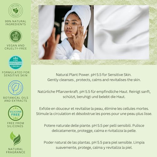 Thumbnail: 99% Natural FACIAL CLAY CLEANSER LOTION - KAOLIN CLAY, TEA TREE & MINT - 150ml