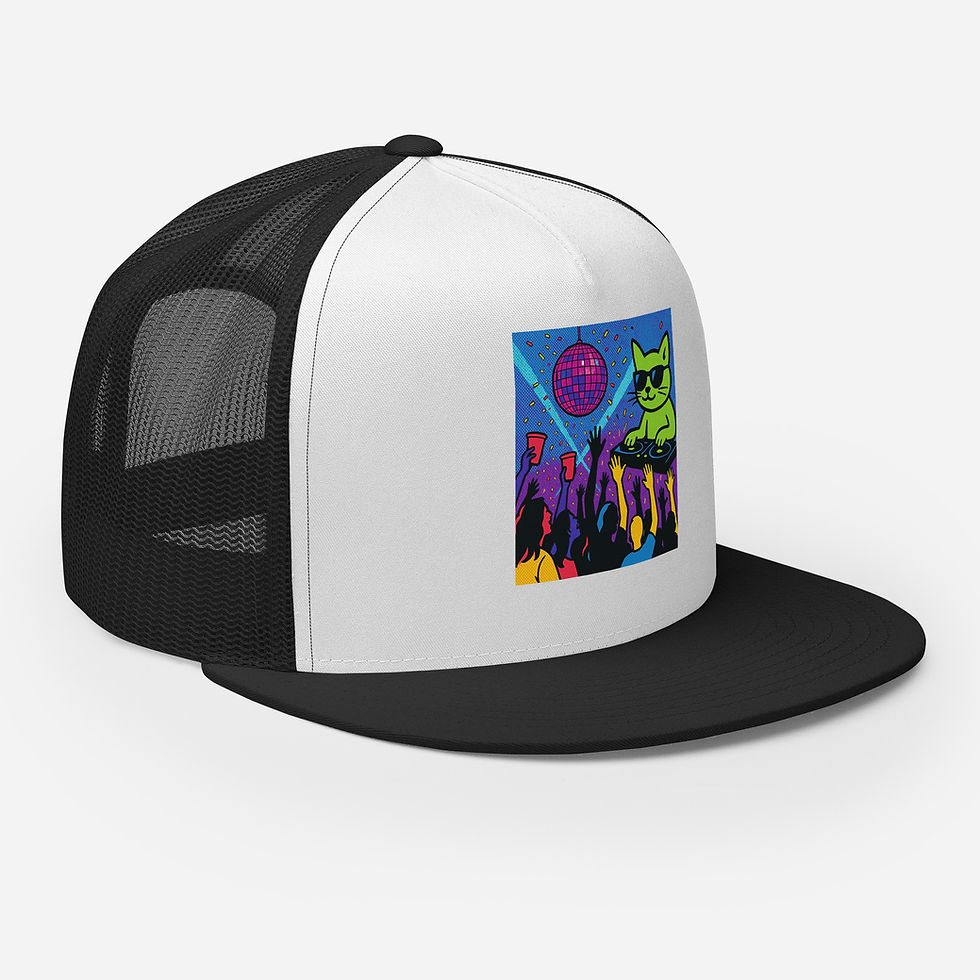 Thumbnail: Disco Kitty Trucker Cap