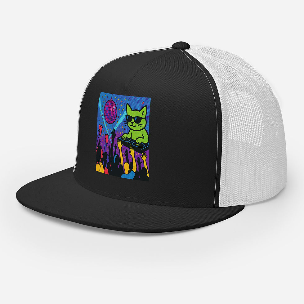 Thumbnail: Disco Kitty Trucker Cap