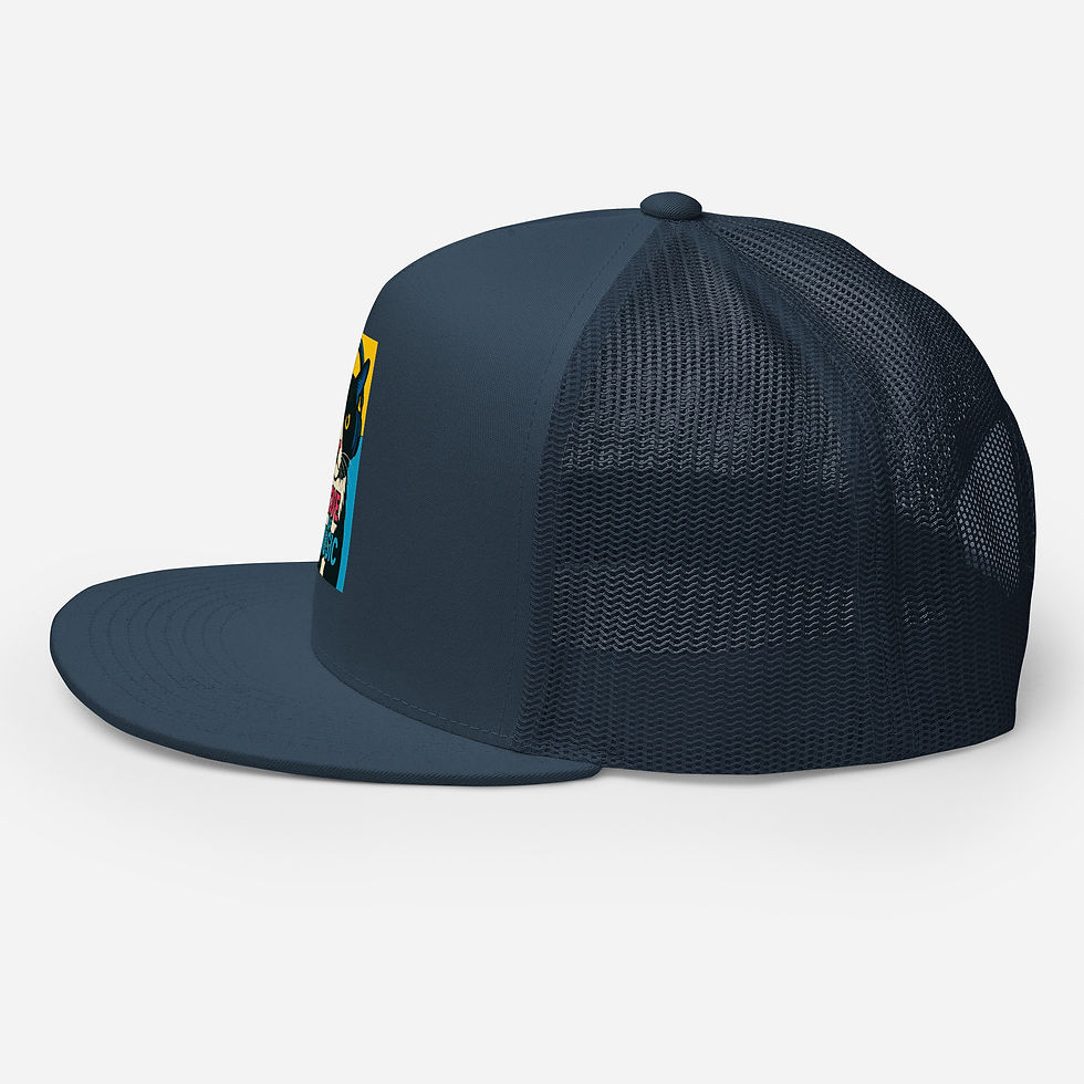 Thumbnail: Tuxedo DJ Cat Pop Trucker Cap